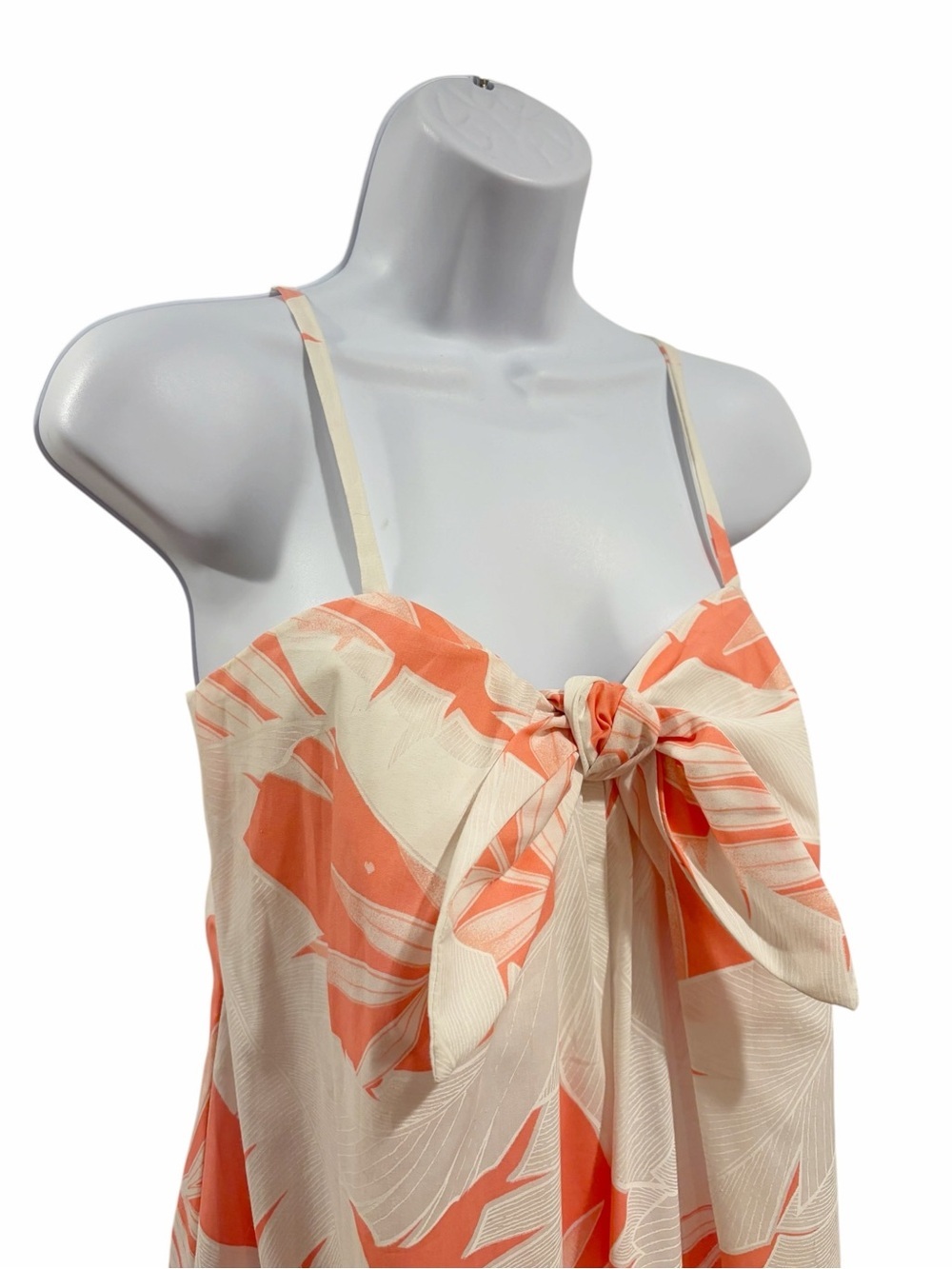 Vintage Princess Kaiulani Hawaiian Tropical Foliage Maxi Mumu Dress size 8 - Picture 3 of 7